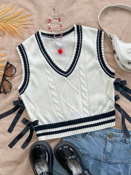 Linnea | Trendig Stickad Väst med Elegant Passform