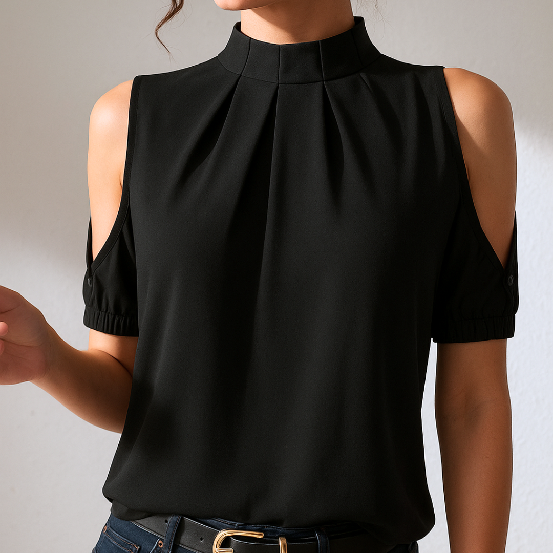 Inge | Elegant Blus Med Axelöppningar – Mood Refresh Edition