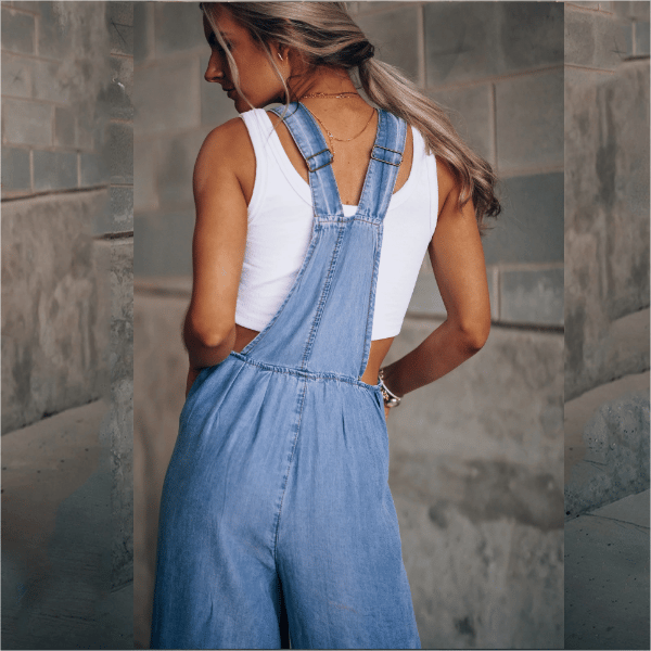 Sanura - Jumpsuit i denim för dame