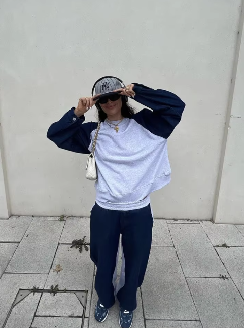 Stefan - Dambyxor set denim splice