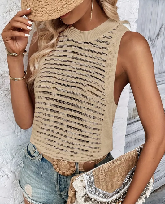 Ricarda - Tank top med rund halsringning