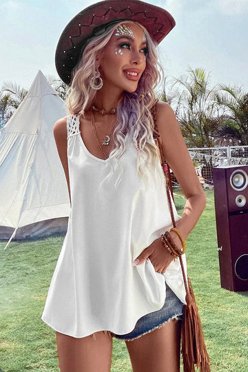 Caroline - Ärmlös bohotopp