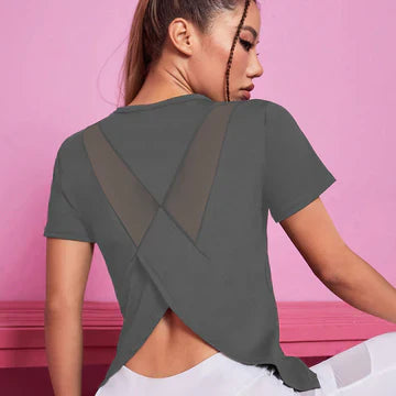 Alice - Kortärmad fitness-topp