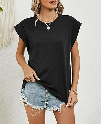 Audrey - Avslappnad kortärmad top