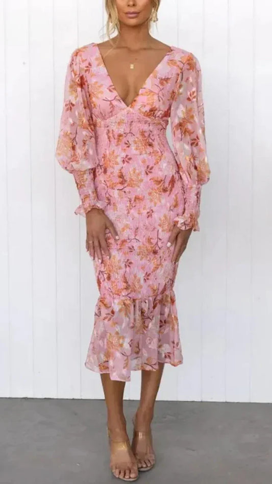 Rosabelle - Klänning med blommigt mönster