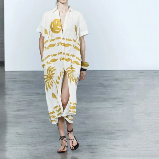 Amelia - Tryckt klänning för kvinnor