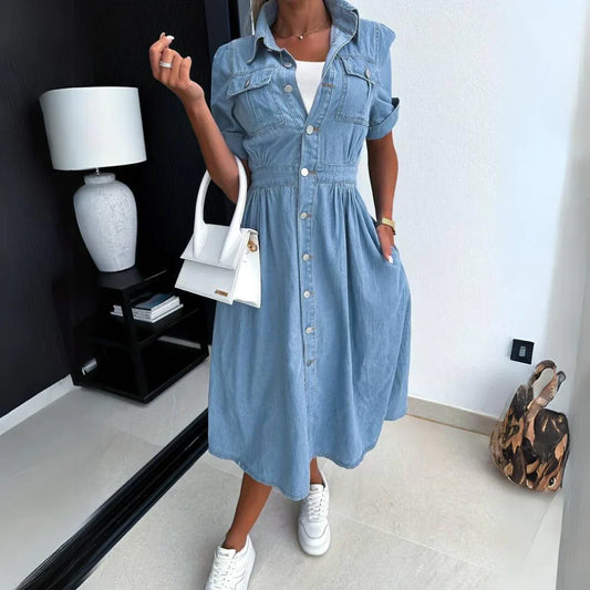 Lara – Midiklänning i denim