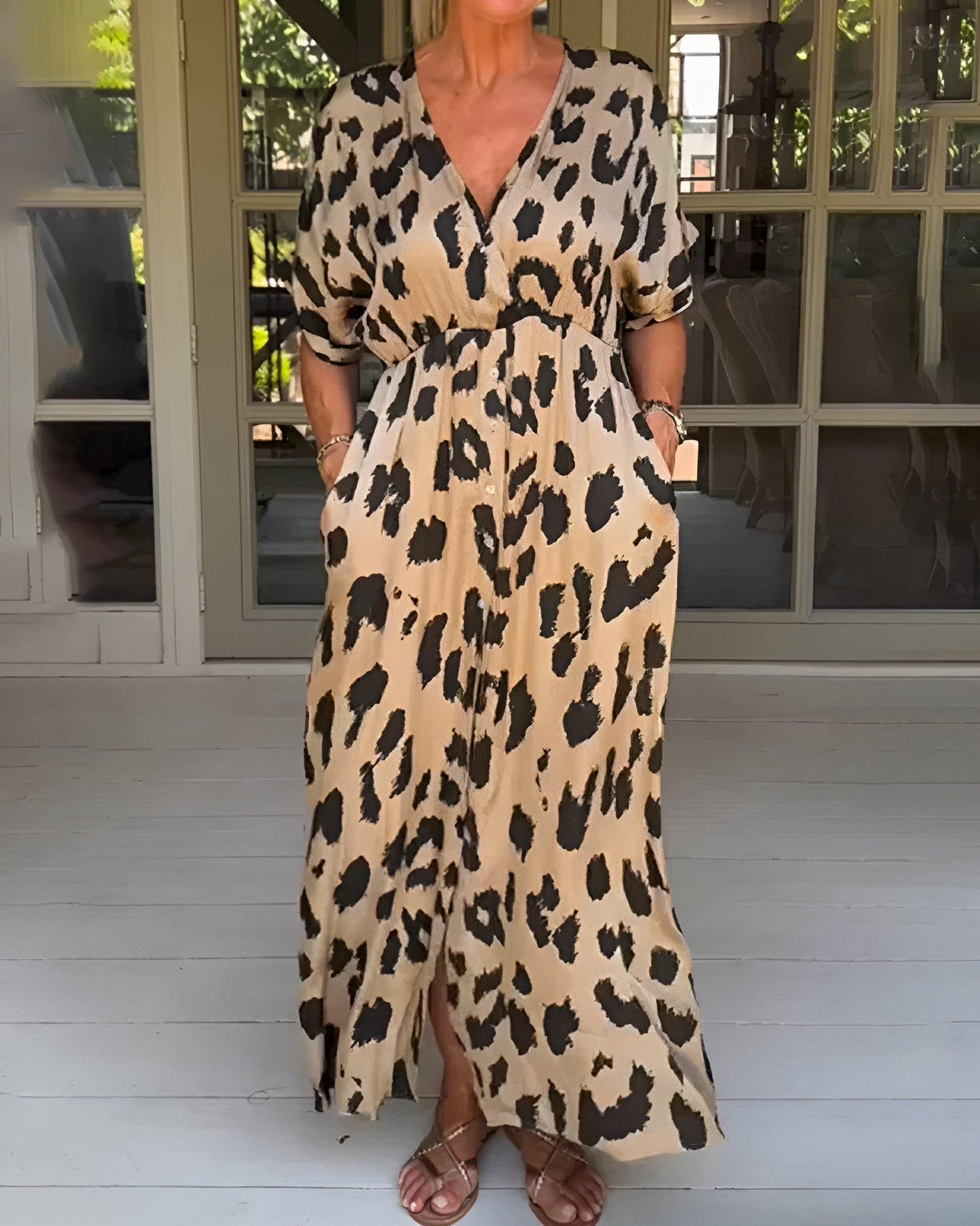 Ann-Sofie | Leopardklänning med djärv stil och bekväm passform