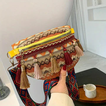 Dixie - Axelremsväska i retro etnostil