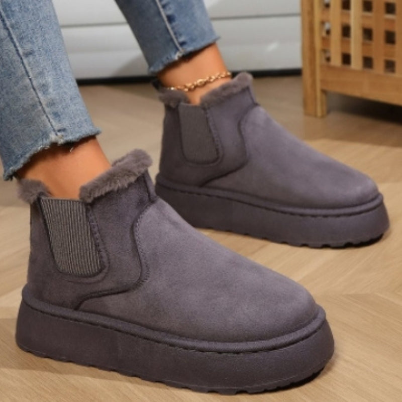 June | Varmfodrade Fleece Boots för Ultimat Komfort och Stil