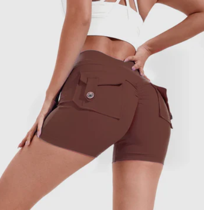 Louisa - Shorts med hög midja