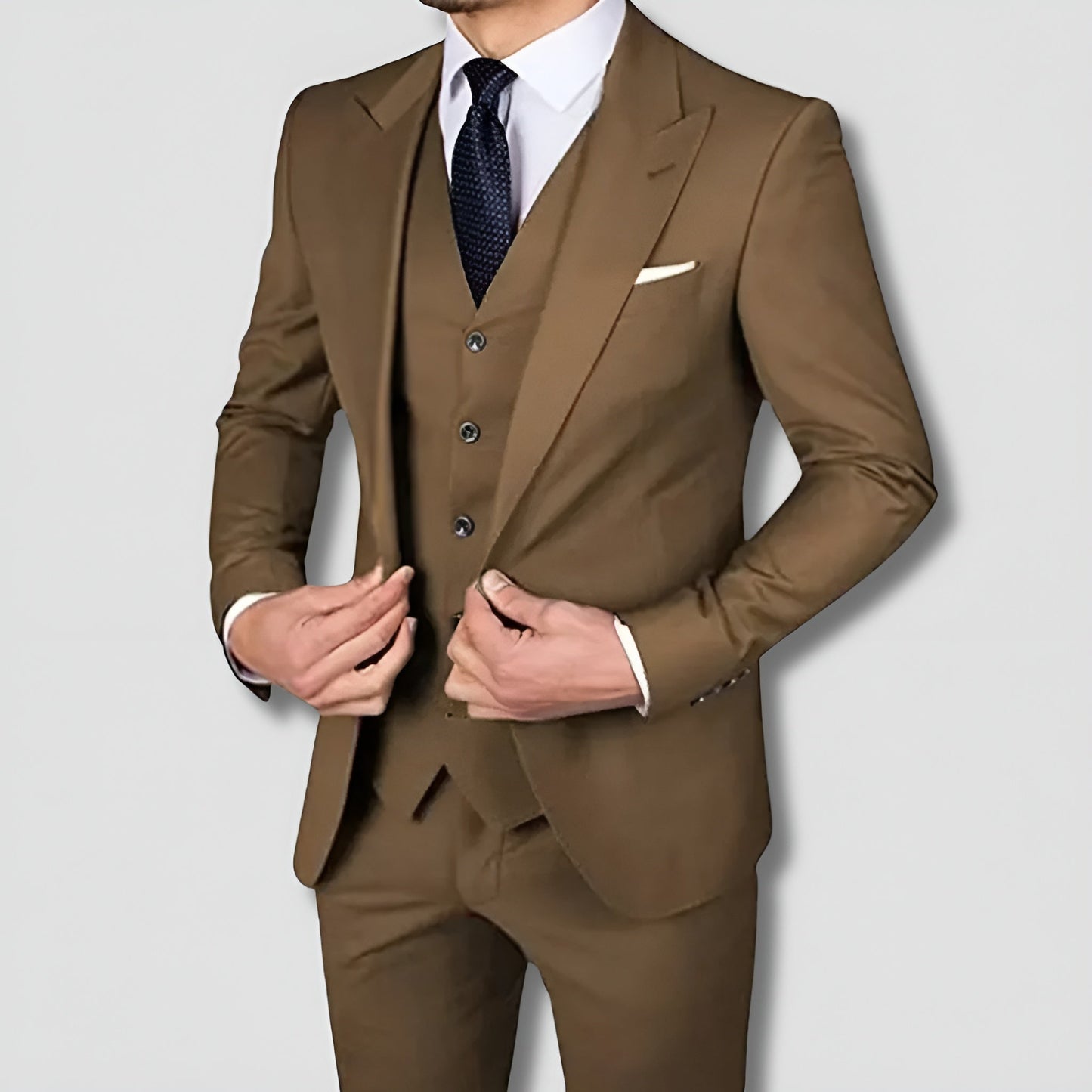 Axel | Elegant Tredelad Kostym För Män