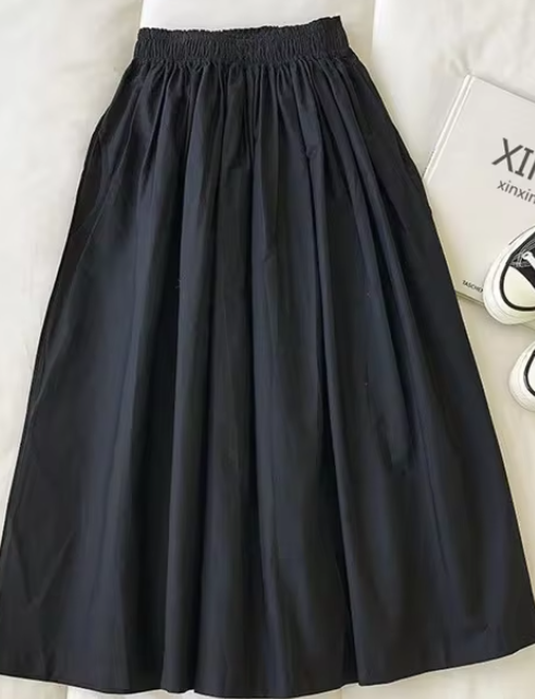 Maxim - Enkelknäppta damkjolar med hög midja