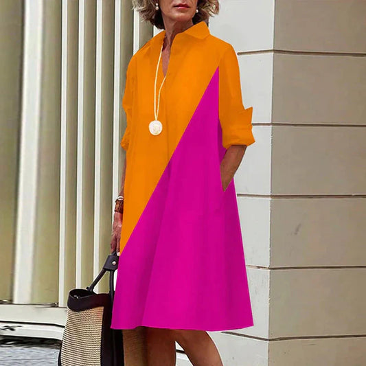 Jodi - Långärmad vintageklänning
