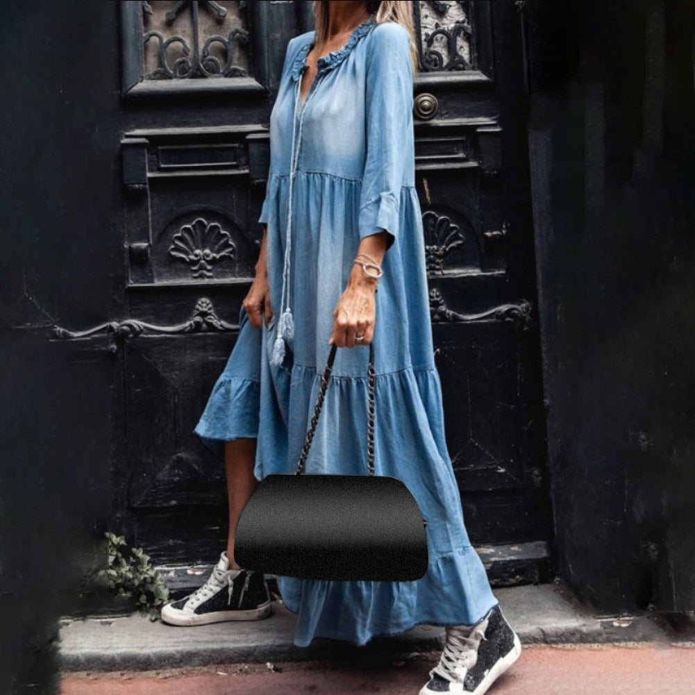 Signe | Boho-chic Maxi Klänning