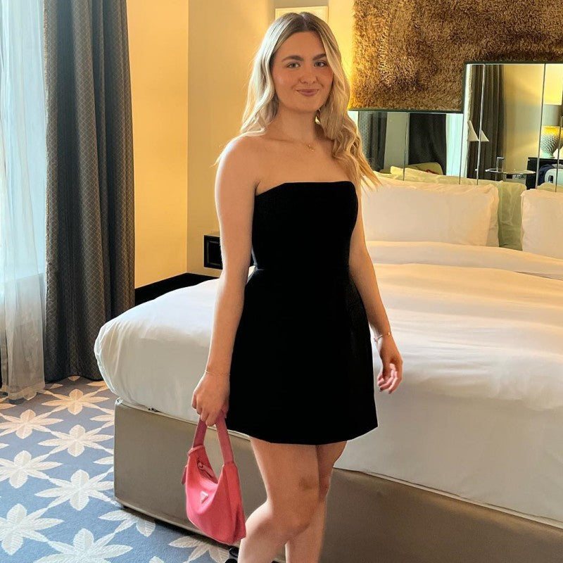 Celine | Sommar Strapless Klänning