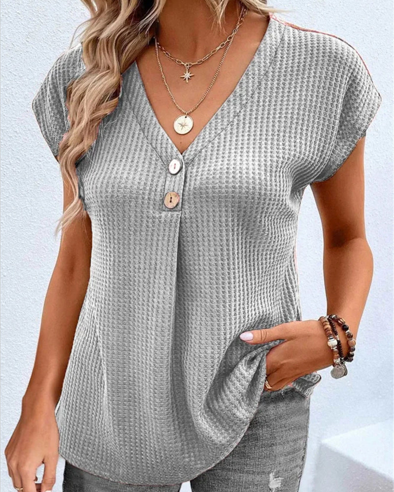 Erik | V-Ringad T-Shirt