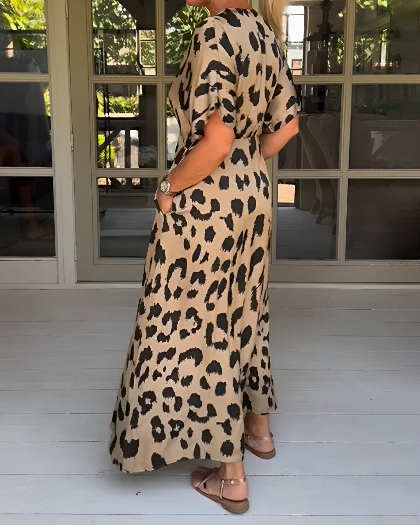 Ann-Sofie | Leopardklänning med djärv stil och bekväm passform