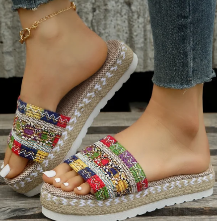 Melanie - Weave Women Tofflor Plattform Somma