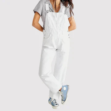 Claudia - Golvlång byxa med vida ben