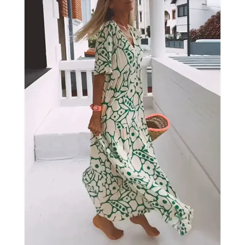 Nika | Lätt Sommarklänning Med Flödande Passform