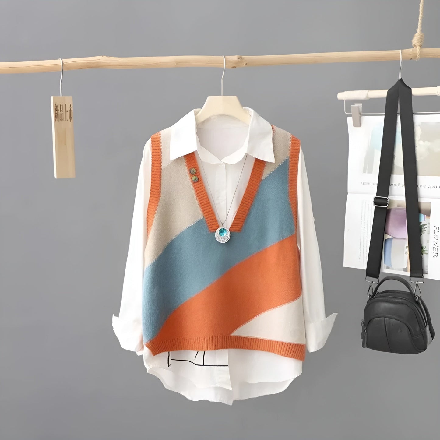 Anette | Trendig Stickad Kofta för Kvinnor