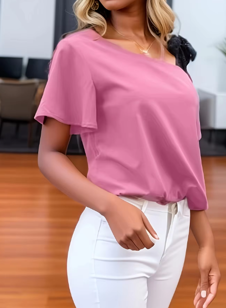Angel - Trendig blus med spetskan