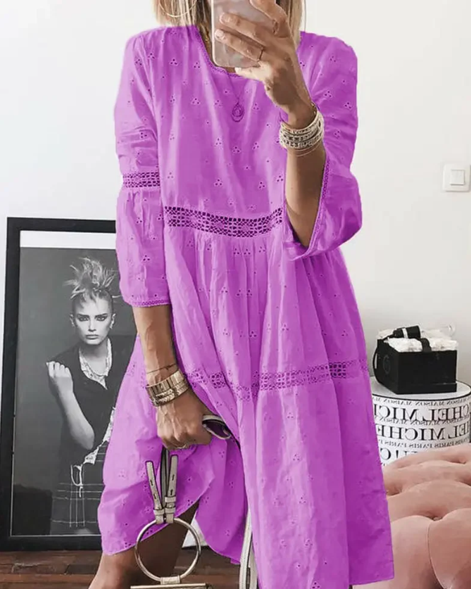 Isabelle - Snyggt broderad klänning