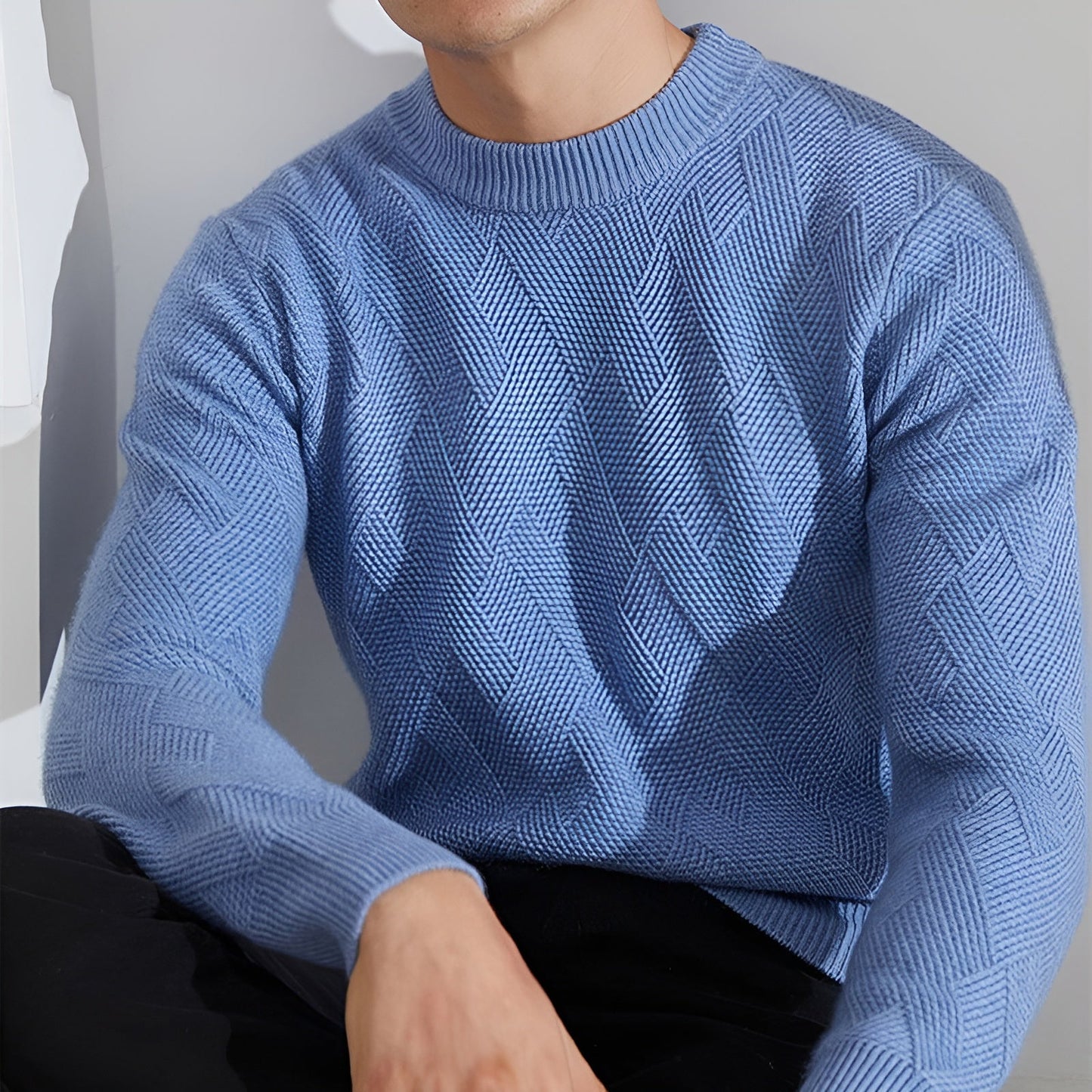 Helmer | Lyxig Herrtröja – Elegant Komfort och Stil