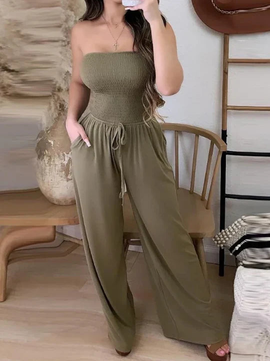 Victorine - Enkel jumpsuit utan axla