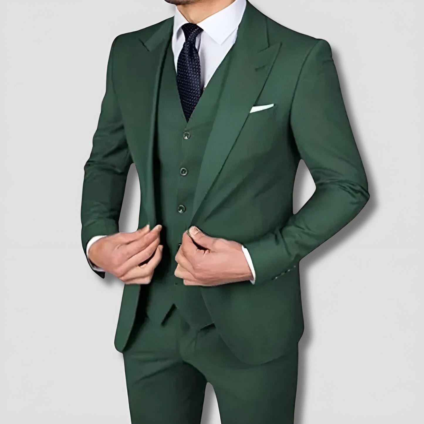 Axel | Elegant Tredelad Kostym För Män