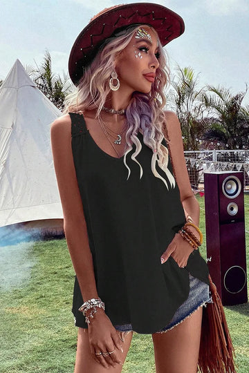 Caroline - Ärmlös bohotopp