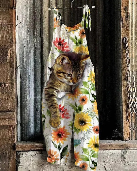 Ruby - Jumpsuit med vintagetryc