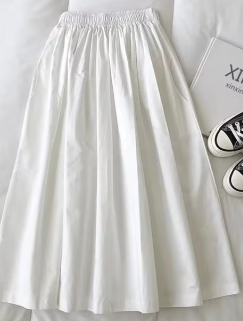 Maxim - Enkelknäppta damkjolar med hög midja