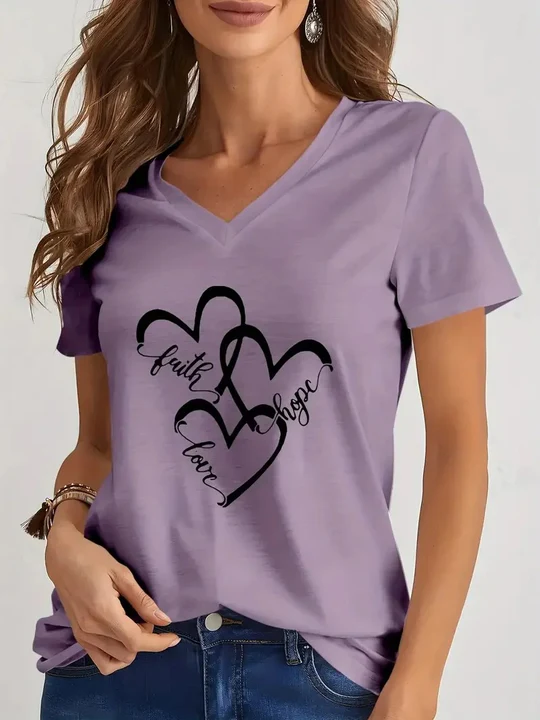 Beatrice - T-shirt med tryck för kvinno