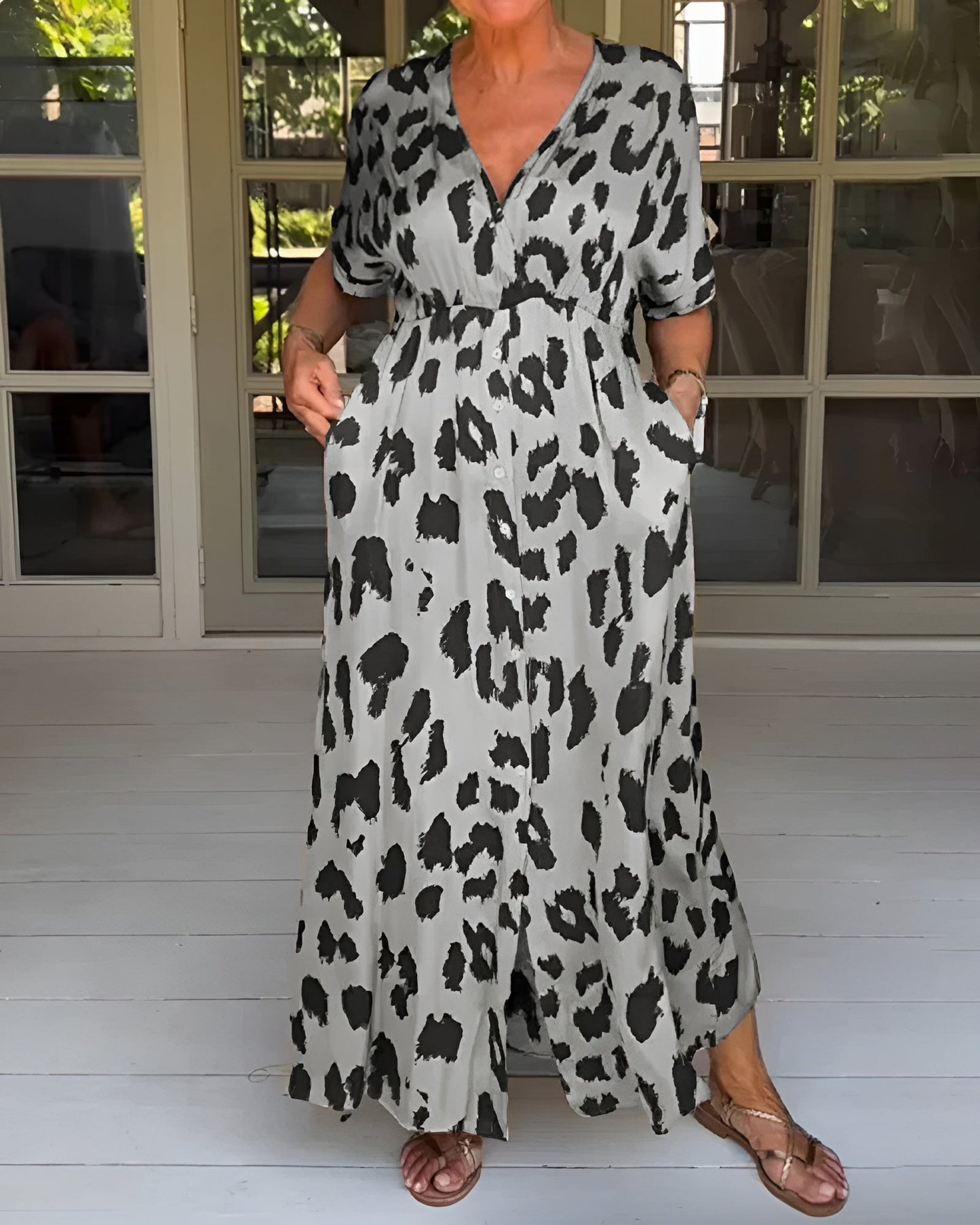 Ann-Sofie | Leopardklänning med djärv stil och bekväm passform