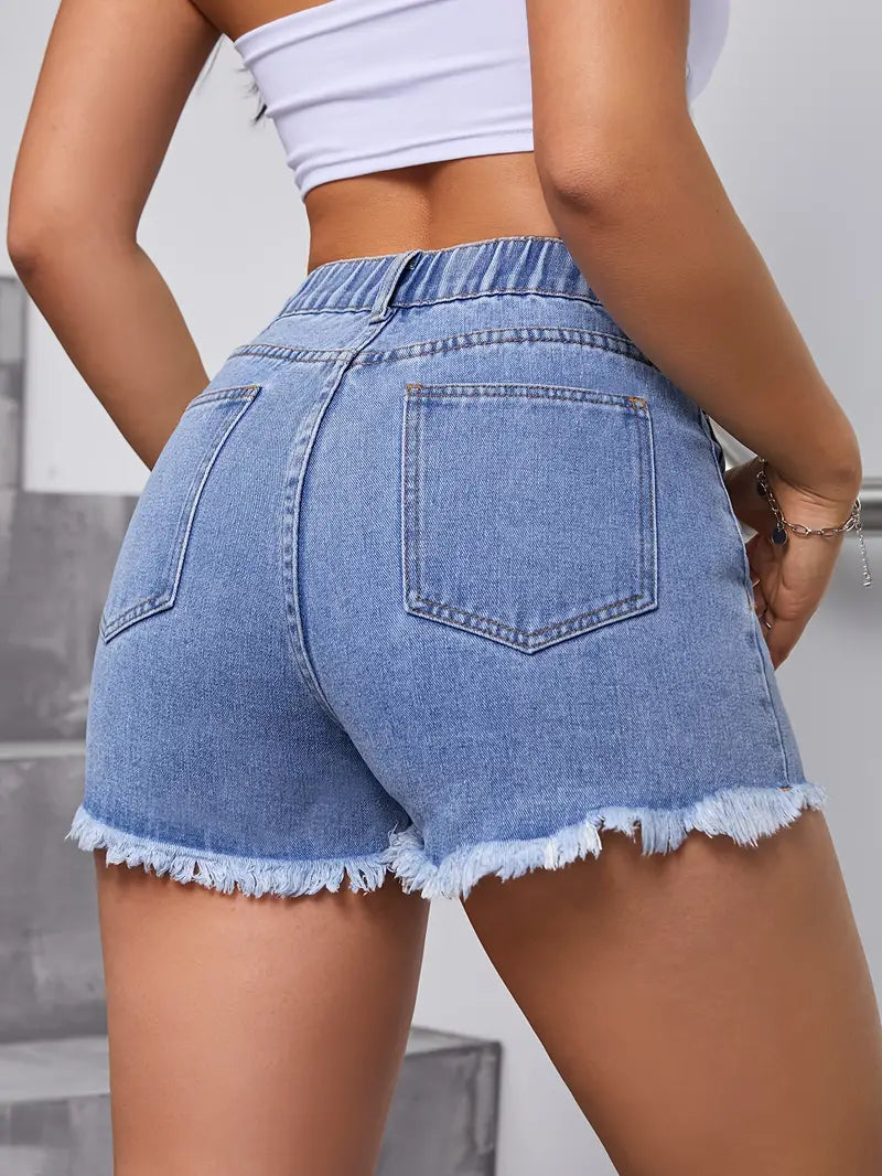 Rahel - Blå broderad prästkrage mode