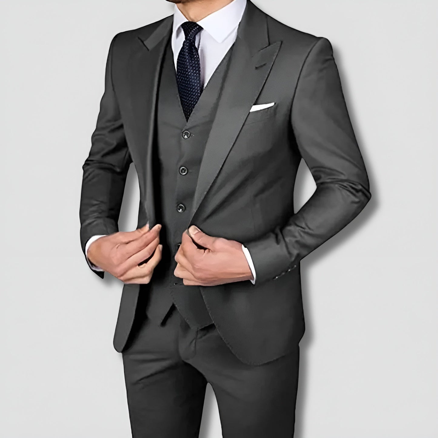 Axel | Elegant Tredelad Kostym För Män