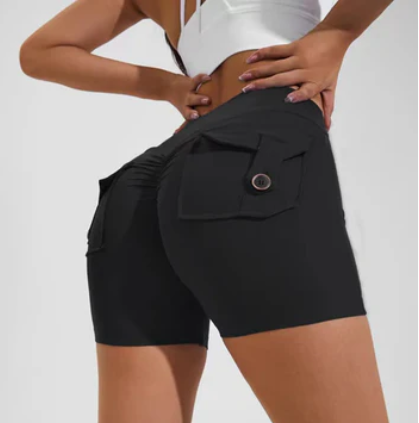 Louisa - Shorts med hög midja