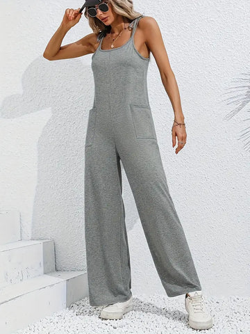 Annie - Stickad ledig jumpsuit