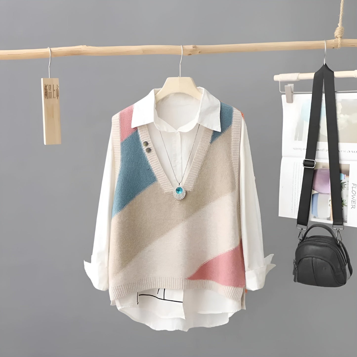 Anette | Trendig Stickad Kofta för Kvinnor