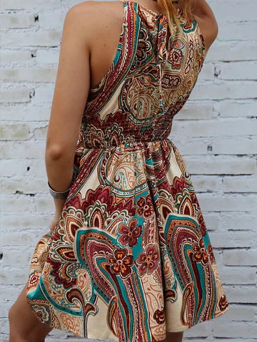 Susan -Mönstrad klänning