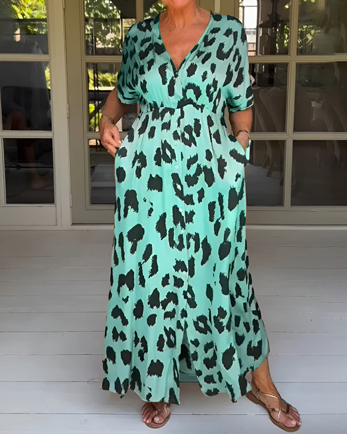 Ann-Sofie | Leopardklänning med djärv stil och bekväm passform