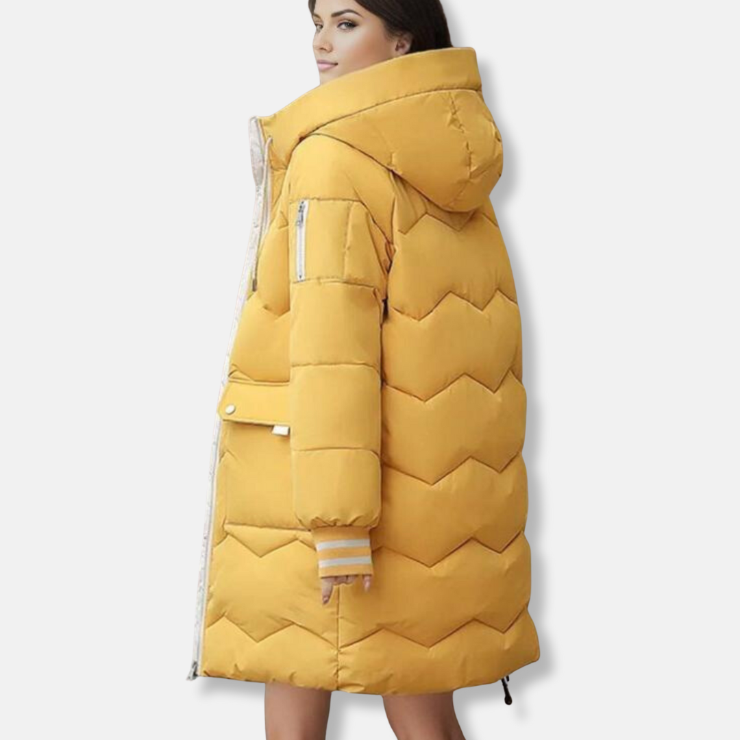 Astrid | Varm Vinterparka med Avtagbar Huva för Kvinnor