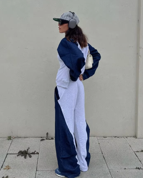 Stefan - Dambyxor set denim splice