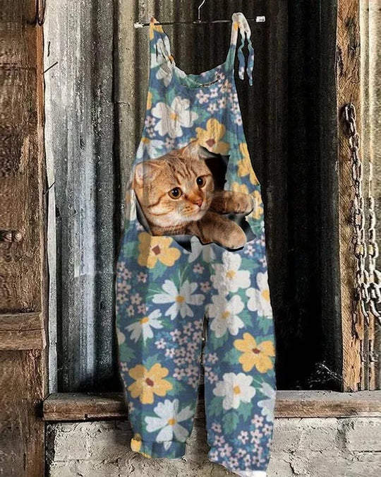 Ruby - Jumpsuit med vintagetryc