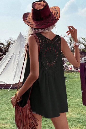 Caroline - Ärmlös bohotopp