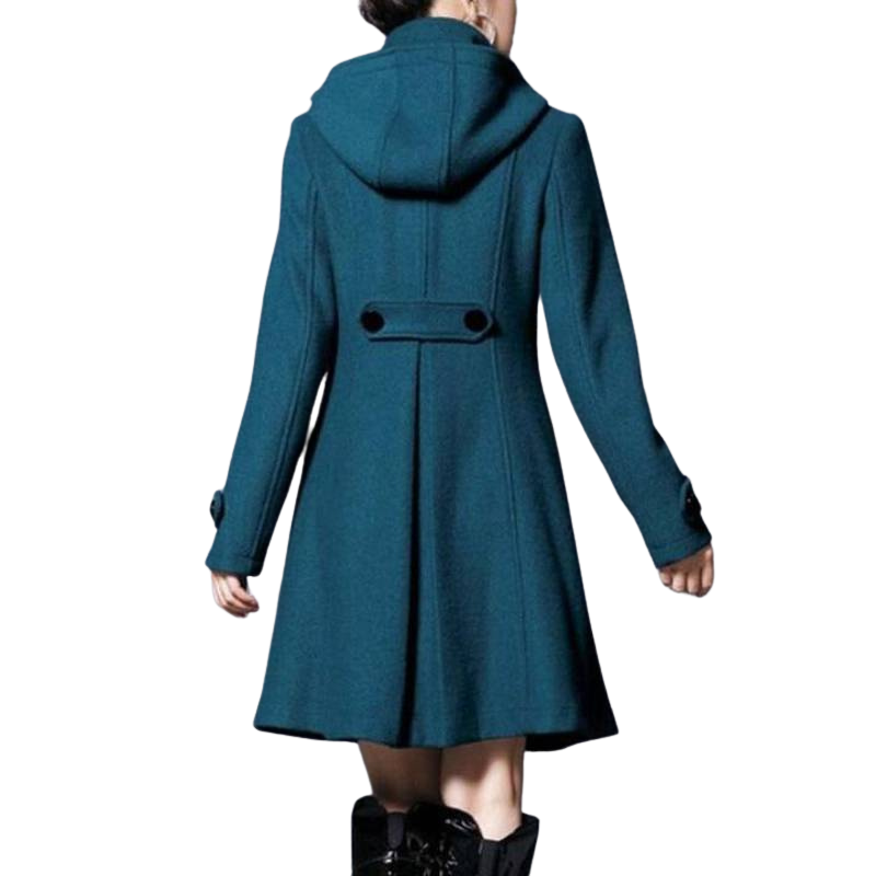 Livia | Klassisk yllekappa med hög krage för kvinnor