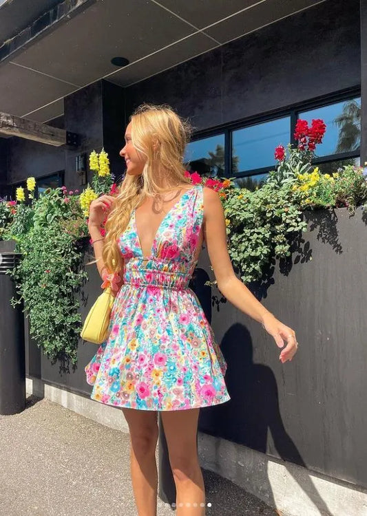 Genovia - Sommarklänning med blommigt tryc
