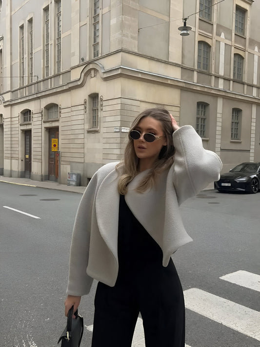 Marie | Casual varm ullkappa för kvinnor
